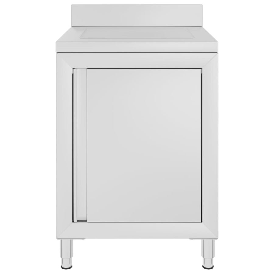 Keukenkast Met Afdruipplaat Commercieel Roestvrij Staal 60 x 60 x 96 cm (afdruipplaat)