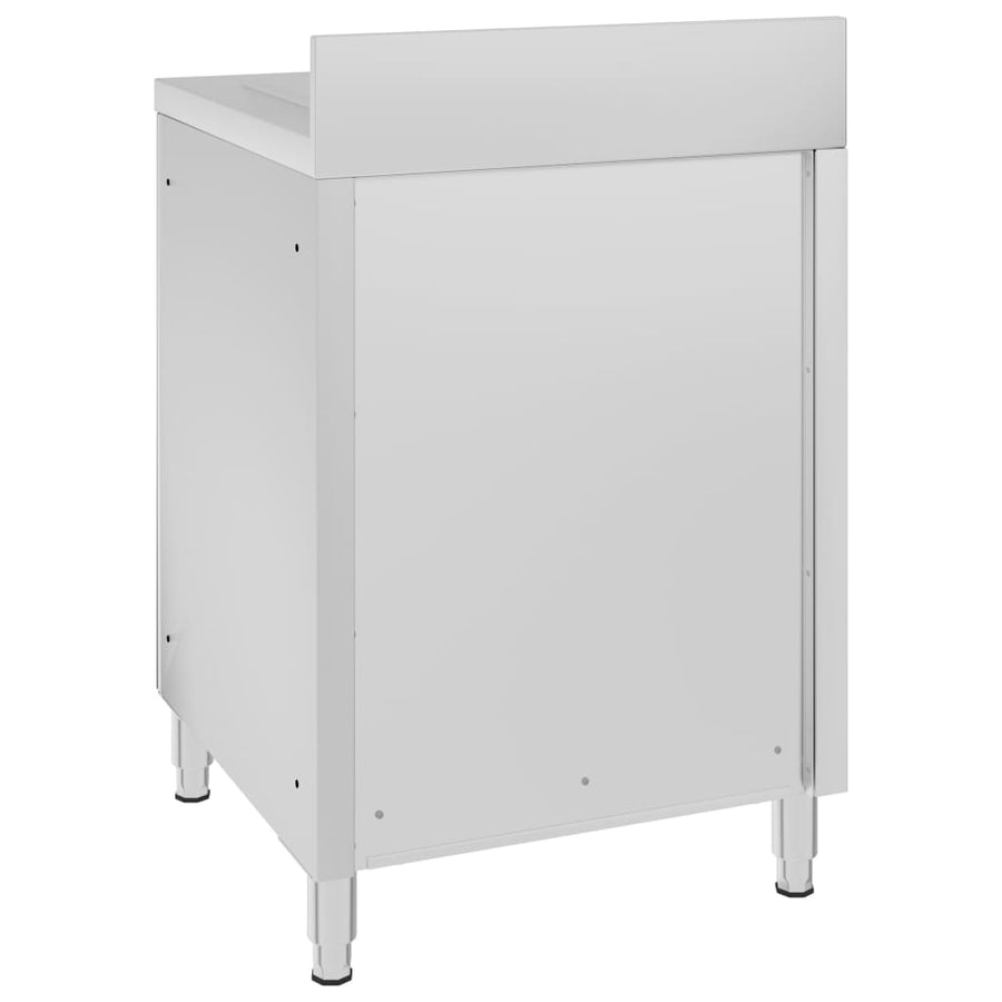Keukenkast Met Afdruipplaat Commercieel Roestvrij Staal 60 x 60 x 96 cm (afdruipplaat)