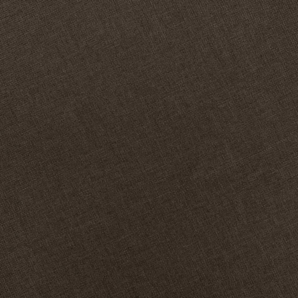 Fauteuil Met Voetenbankje Stof Bruin