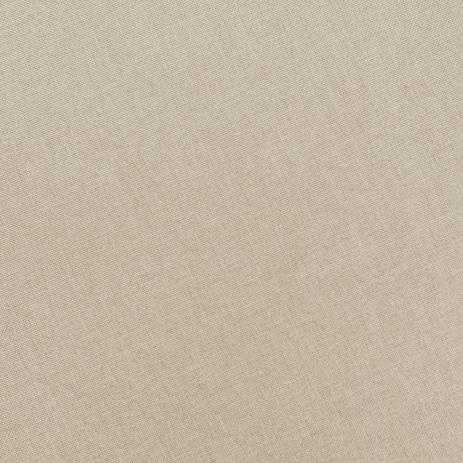 Fauteuil met voetenbankje stof crèmekleurig Crème
