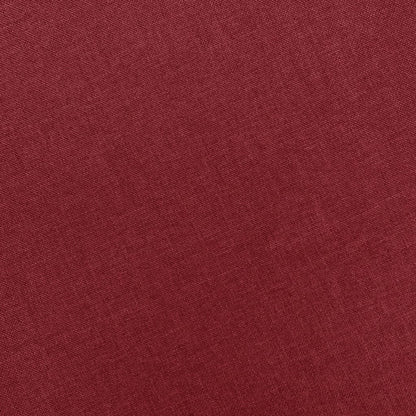 Massagestoel met voetenbankje stof wijnrood