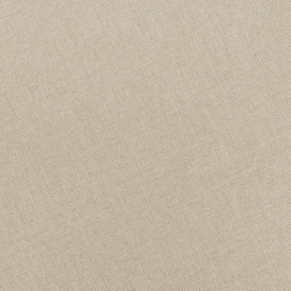 Massagestoel Met Voetenbankje Stof Kleurig Crème