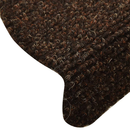 Trapmatten Zelfklevend Naaldvilt 15 56 x 17 x 3 cm Bruin