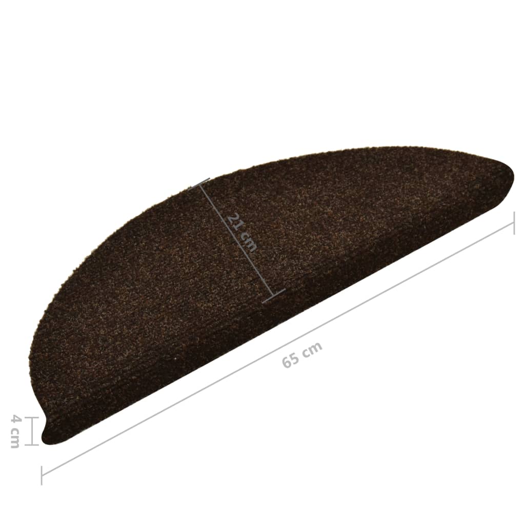 Trapmatten Zelfklevend Naaldvilt 15 65 x 21 x 4 cm Bruin