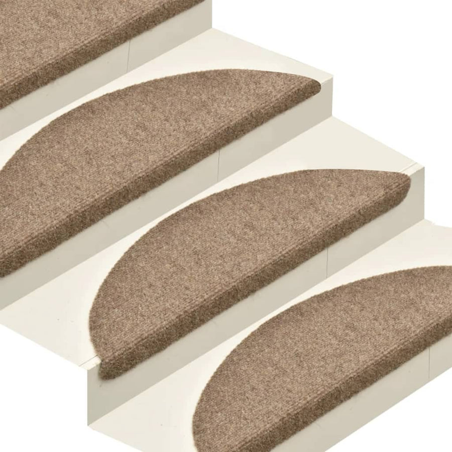 Trapmatten Zelfklevend Naaldvilt Kleurig 15 65 x 21 x 4 cm Crème