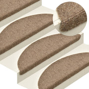 Trapmatten zelfklevend 15 stuks 65x21x4 cm beige