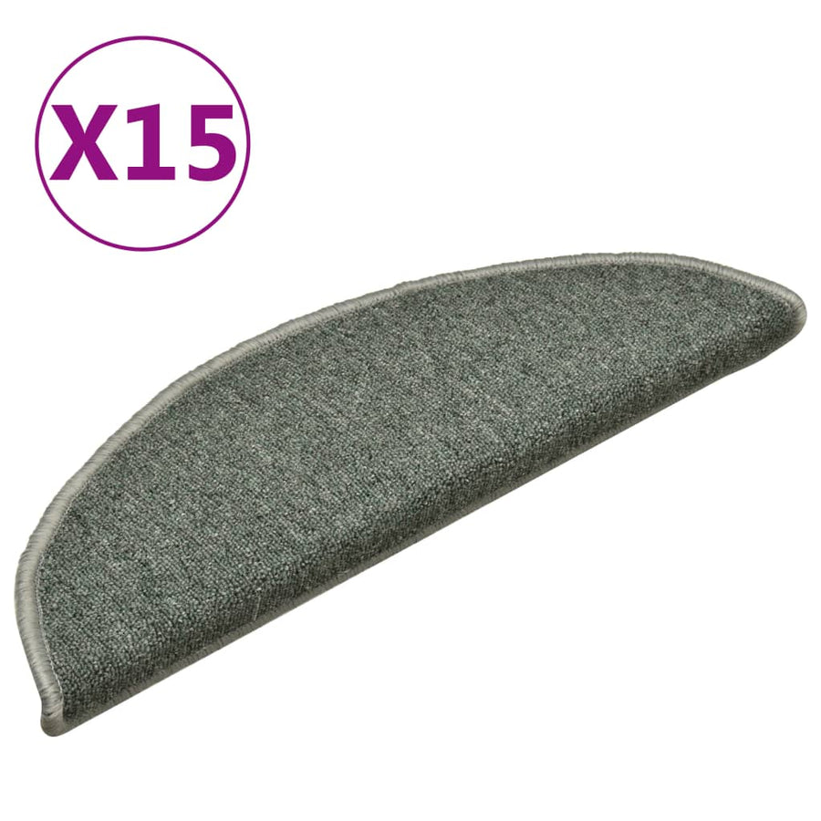 Trapmatten 15 st 56x17x3 cm donkergroen 15 56 x 17 x 3 cm Donkergroen