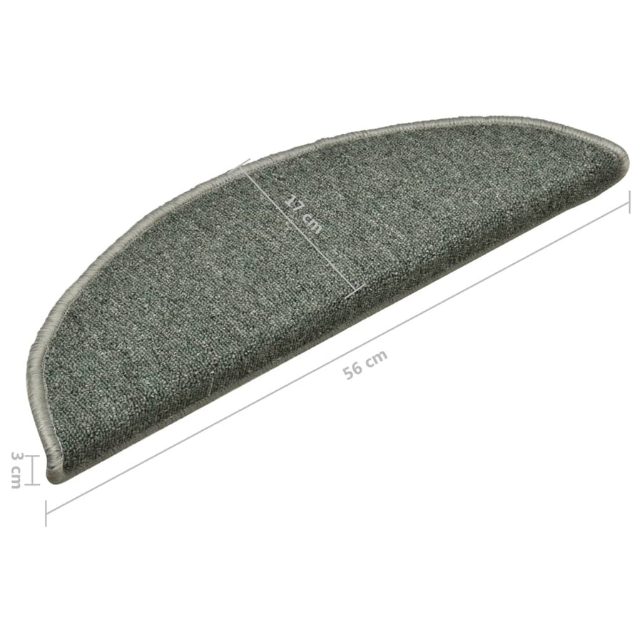 Trapmatten 15 st 56x17x3 cm donkergroen 15 56 x 17 x 3 cm Donkergroen