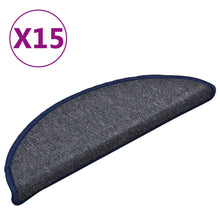 Trapmatten 15 St 56X17X3 Cm Donkergrijs En Blauw 56 x 17 x 3 cm dark grey and blue