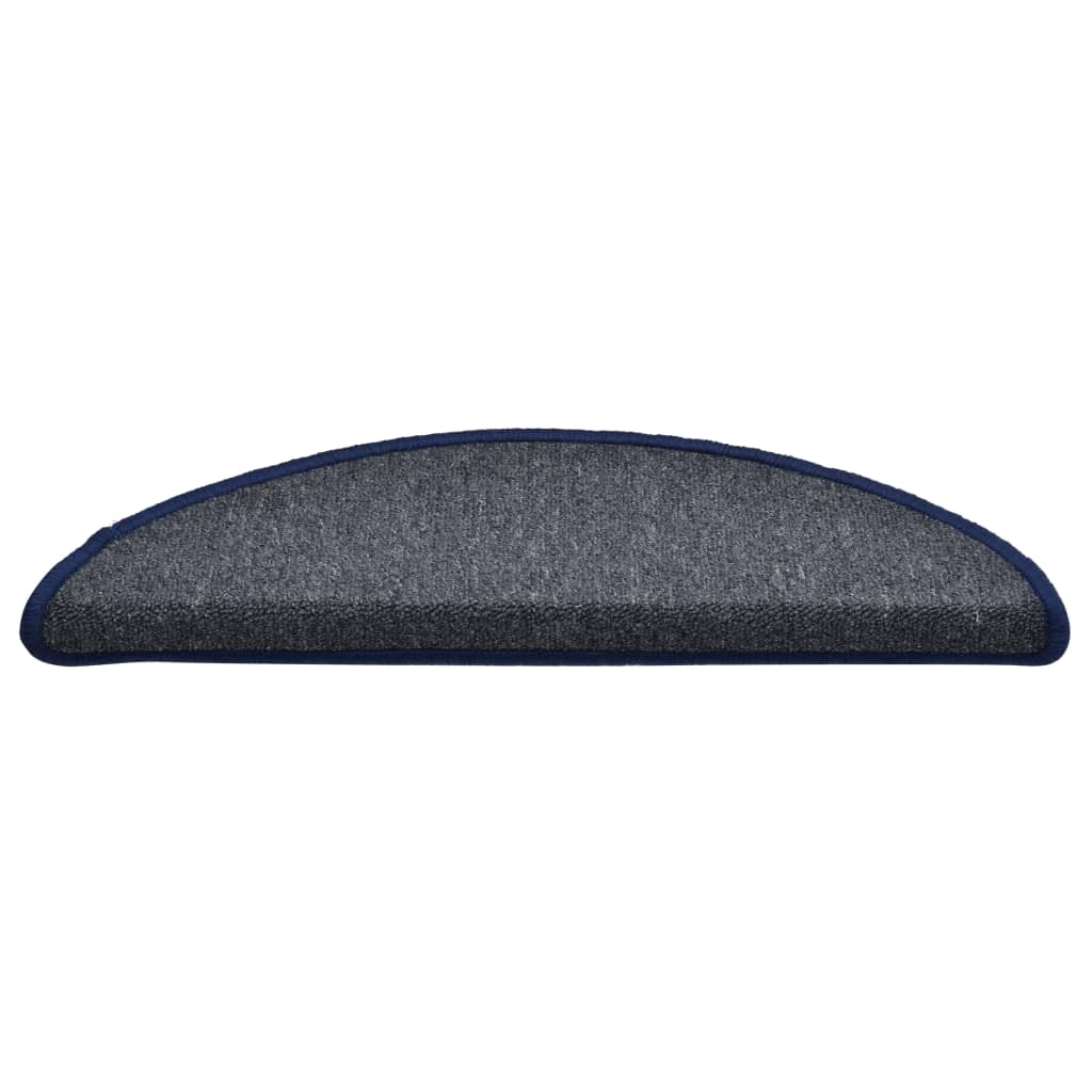 Trapmatten 15 St 56X17X3 Cm Donkergrijs En Blauw 56 x 17 x 3 cm dark grey and blue