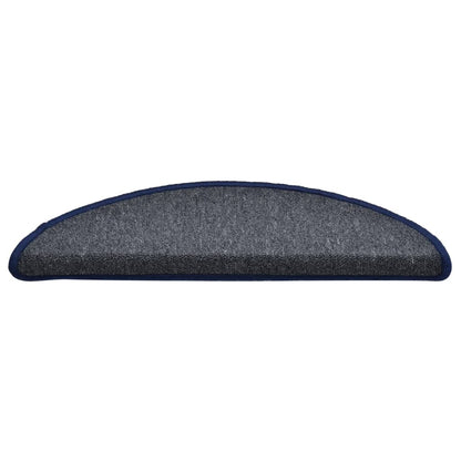 Trapmatten 15 St 56X17X3 Cm Donkergrijs En Blauw 56 x 17 x 3 cm dark grey and blue