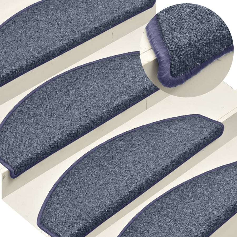 Trapmatten 15 st 65x24x4 cm donkergrijs en blauw 15 65 x 24 x 4 cm dark grey and blue