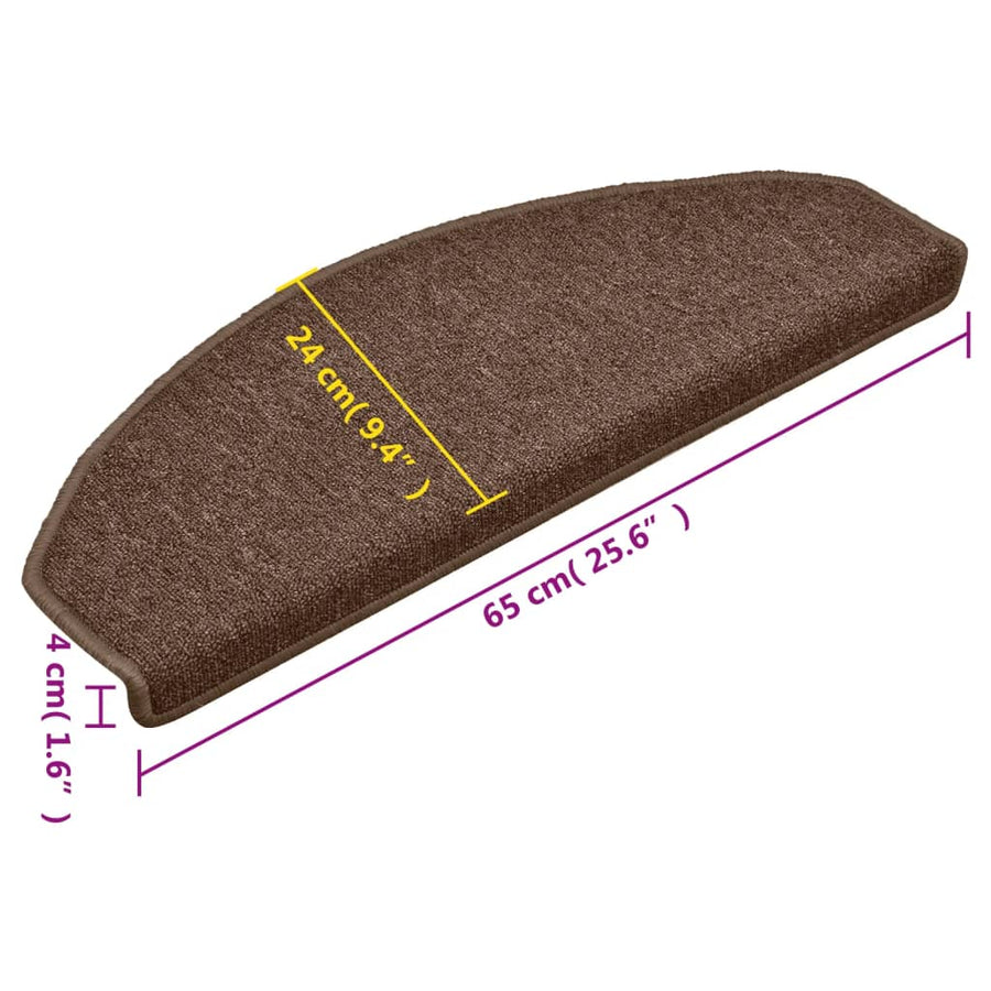 Trapmatten 15 st 65x24x4 cm bruin 15 65 x 24 x 4 cm Bruin