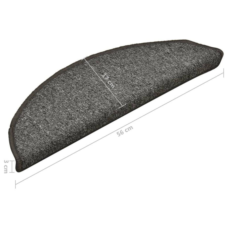 Trapmatten 15 st 56x17x3 cm donkergrijs 15 56 x 17 x 3 cm dark grey 1