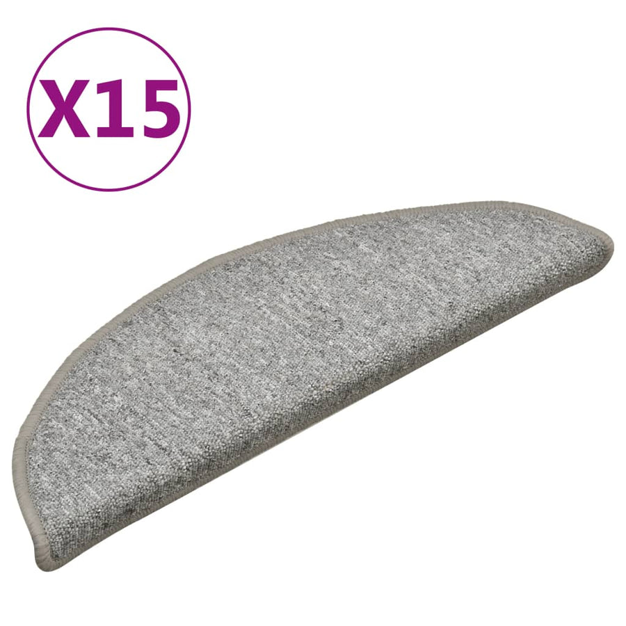 Trapmatten 15 st 56x17x3 cm lichtgrijs 15 56 x 17 x 3 cm light grey 1