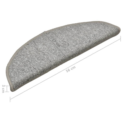 Trapmatten 15 st 56x17x3 cm lichtgrijs 15 56 x 17 x 3 cm light grey 1