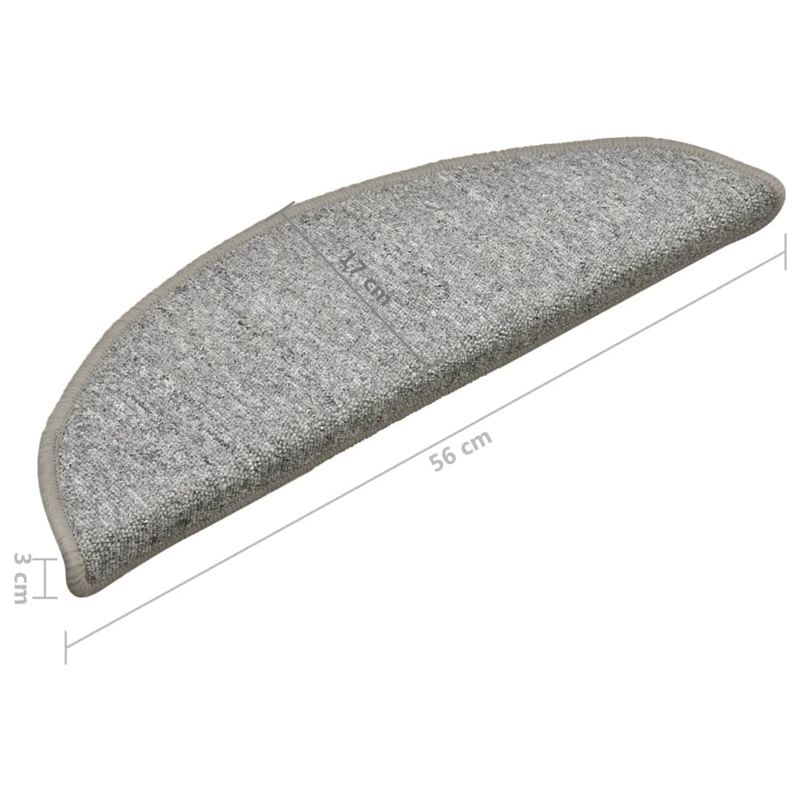 Trapmatten 15 st 56x17x3 cm lichtgrijs 15 56 x 17 x 3 cm light grey 1