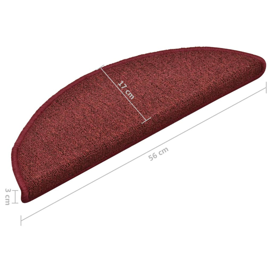 Trapmatten 15 st 56x17x3 cm rood 15 56 x 17 x 3 cm Rood