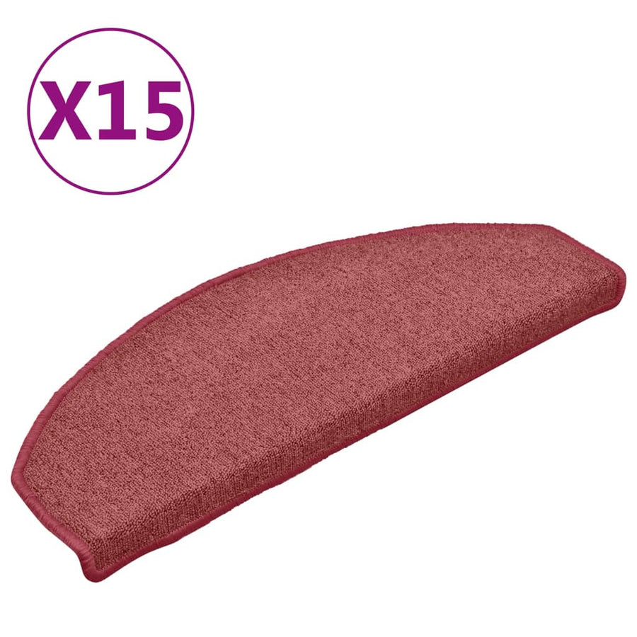 Trapmatten 15 st 65x24x4 cm rood 15 65 x 24 x 4 cm Rood