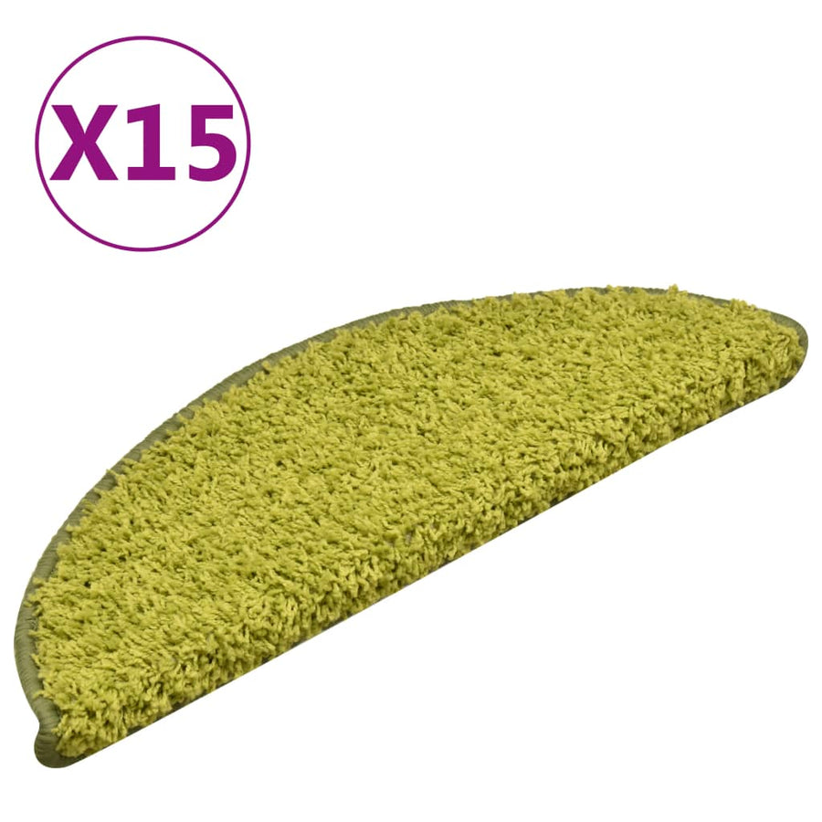 Trapmatten 15 St 56X17X3 Cm Groen 56 x 17 x 3 cm
