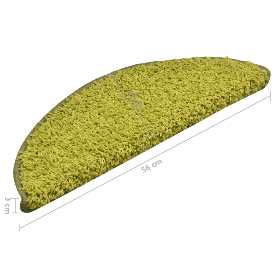 Trapmatten 15 St 56X17X3 Cm Groen 56 x 17 x 3 cm