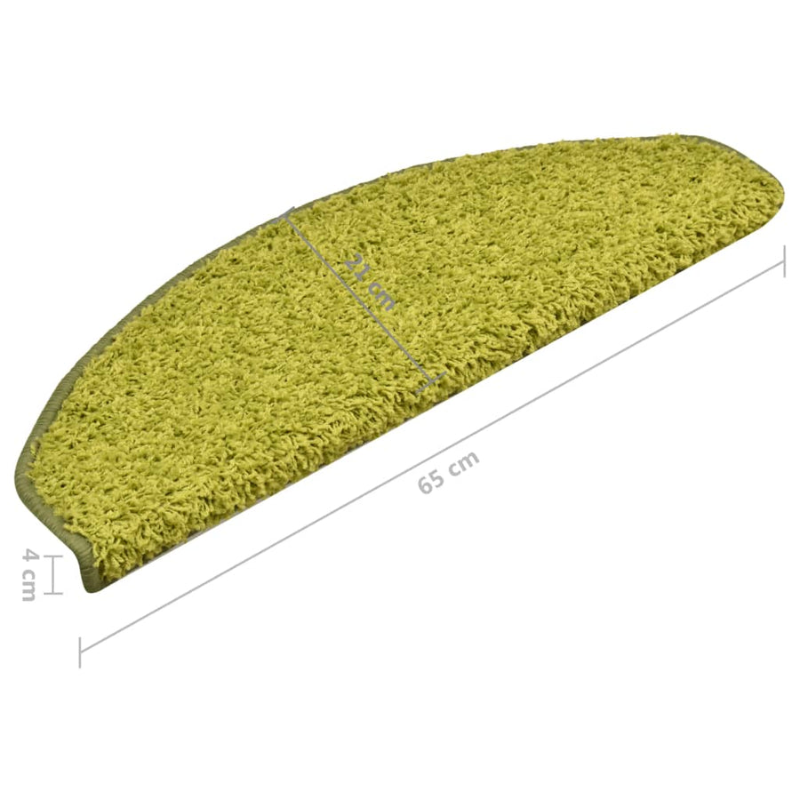 Trapmatten 15 St 65X21X4 Cm Groen 65 x 21 x 4 cm