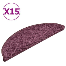 Trapmatten 15 St 56X17X3 Cm Donkerpaars 56 x 17 x 3 cm dark purple