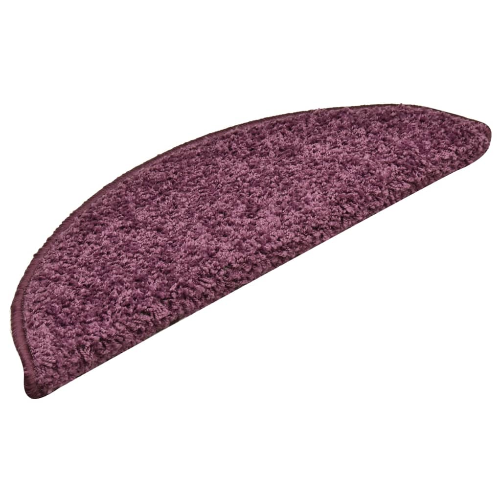Trapmatten 15 St 56X17X3 Cm Donkerpaars 56 x 17 x 3 cm dark purple