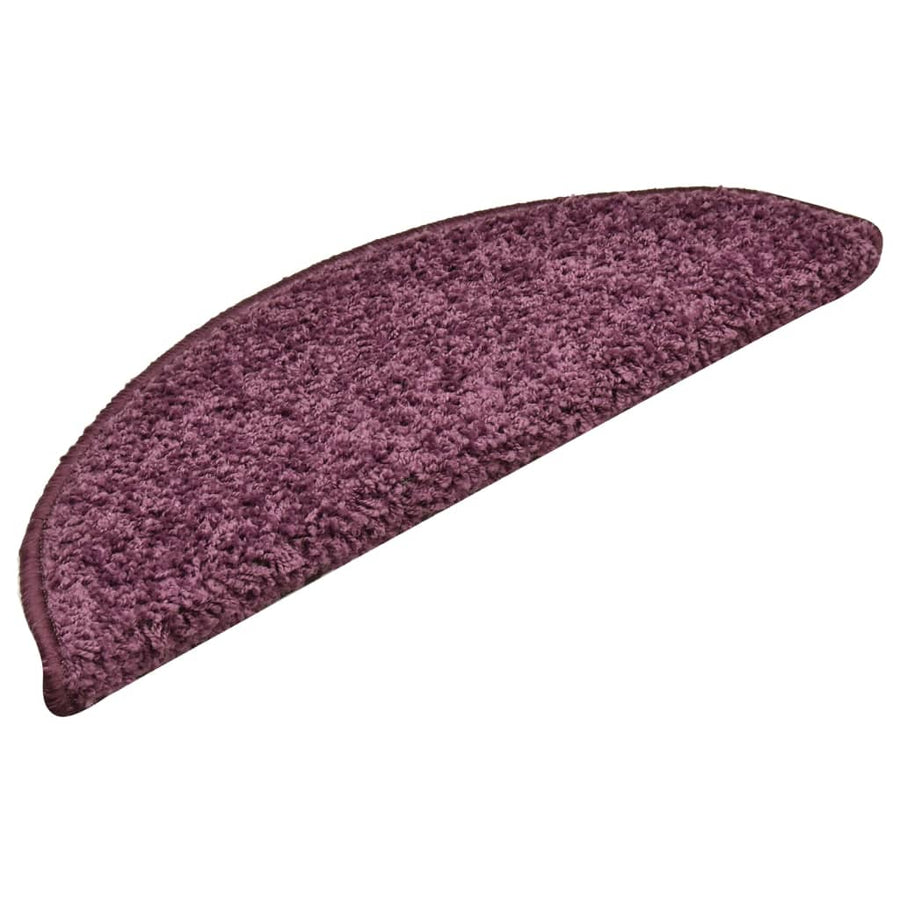 Trapmatten 15 St 56X17X3 Cm Donkerpaars 56 x 17 x 3 cm dark purple