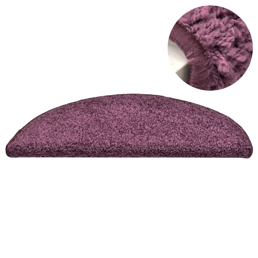 Trapmatten 15 St 56X17X3 Cm Donkerpaars 56 x 17 x 3 cm dark purple