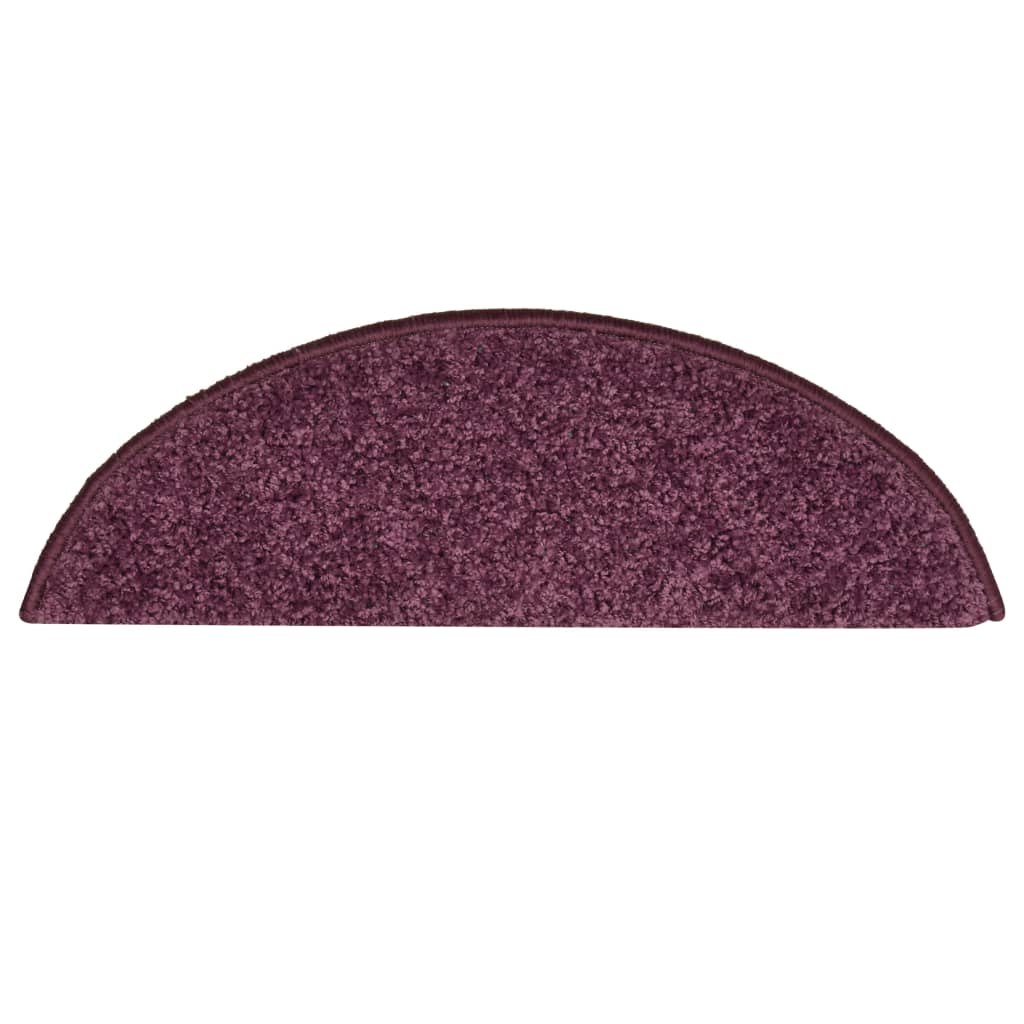 Trapmatten 15 St 56X17X3 Cm Donkerpaars 56 x 17 x 3 cm dark purple