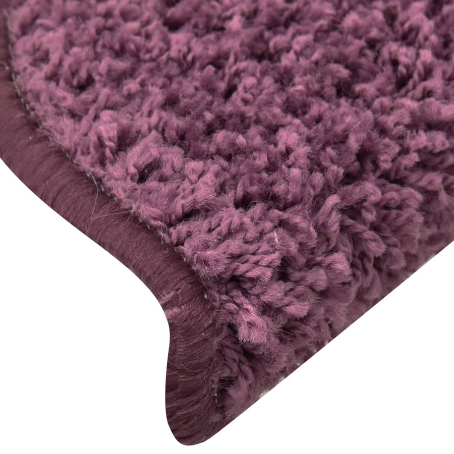 Trapmatten 15 St 56X17X3 Cm Donkerpaars 56 x 17 x 3 cm dark purple