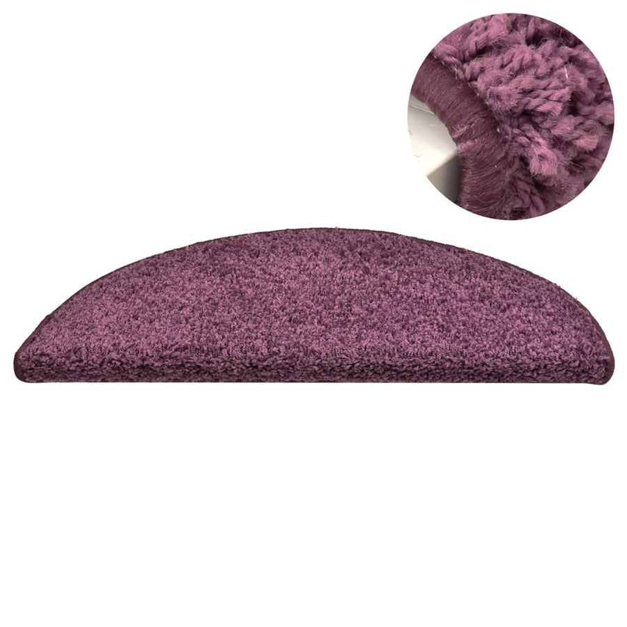Trapmatten 15 St 65X21X4 Cm Donkerpaars 65 x 21 x 4 cm dark purple