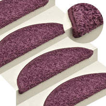 Trapmatten 15 St 65X21X4 Cm Donkerpaars 65 x 21 x 4 cm dark purple