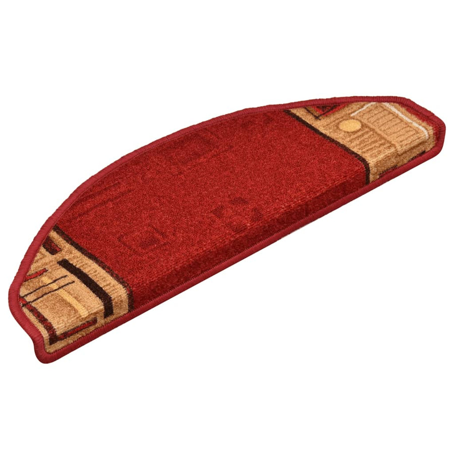 Trapmatten Zelfklevend 65X21X4 Cm Rood Halfrond