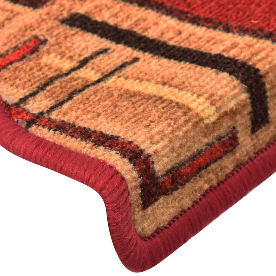 Trapmatten Zelfklevend 65X21X4 Cm Rood Halfrond