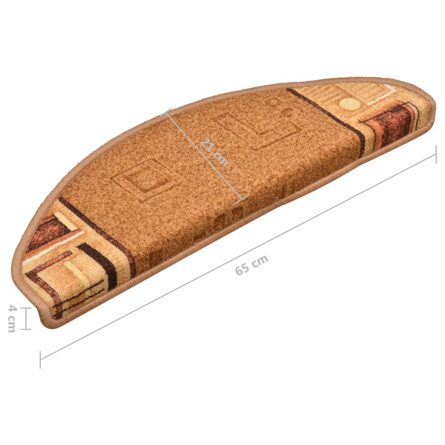 Trapmatten Zelfklevend 65X21X4 Cm Beige Halfrond