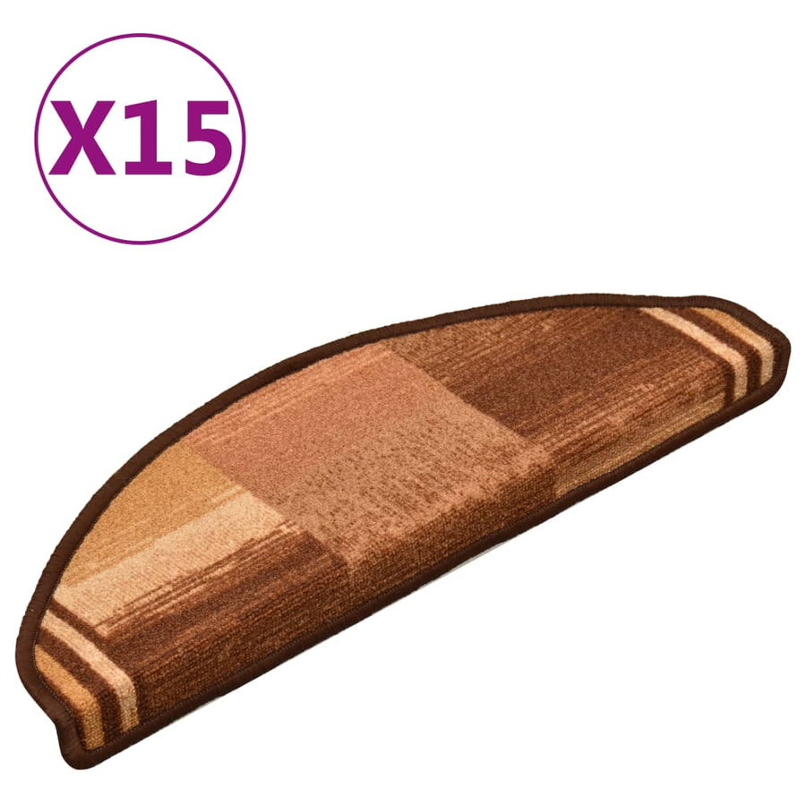 Trapmatten Zelfklevend 65X21X4 Cm Bruin Halfrond