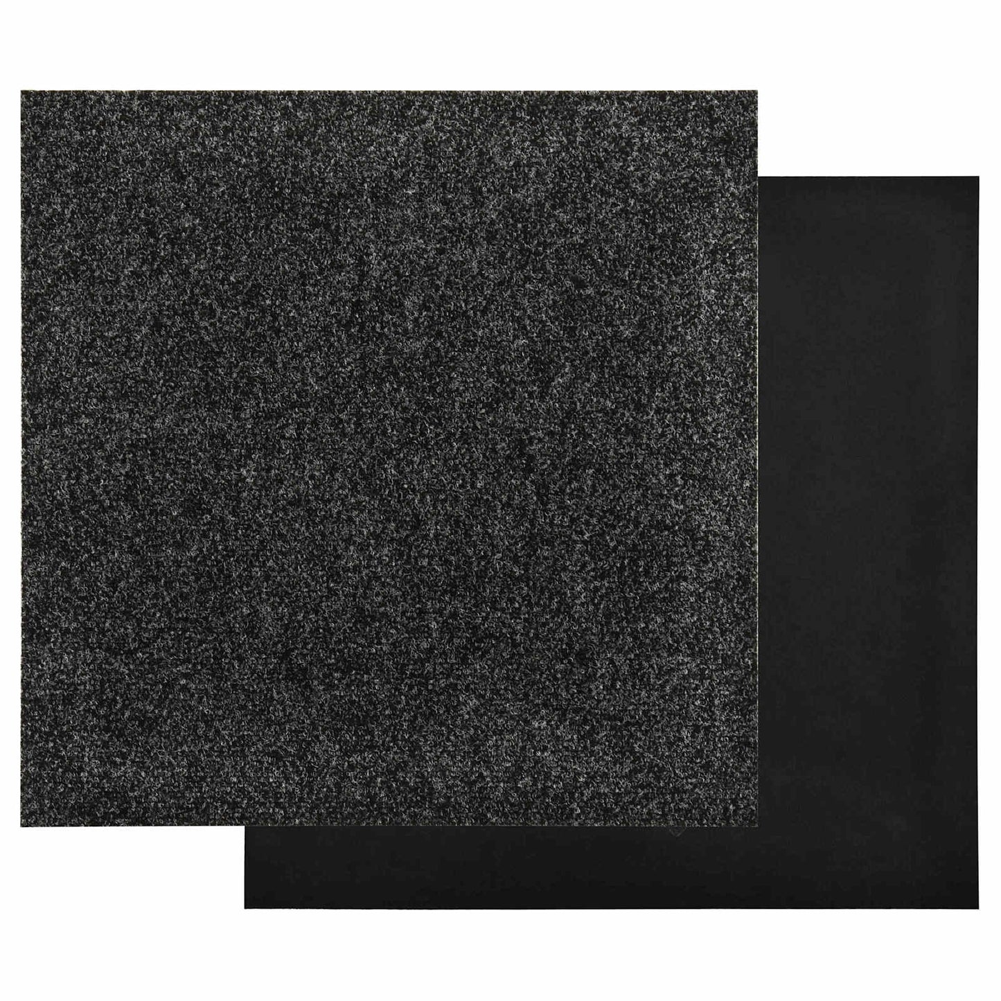 Tapijt 20 pcs Zwart 50 x 50 cm Bitumen
