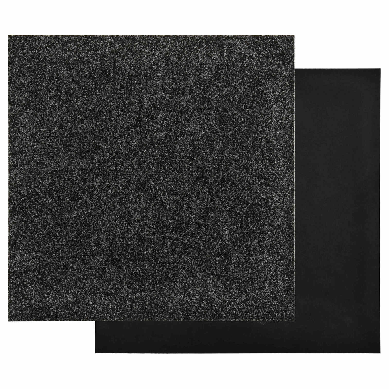 Tapijt 20 pcs Zwart 50 x 50 cm Bitumen