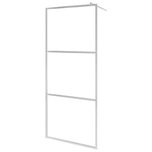 Inloopdouchewand Esg-Glas 90 x 195 cm Zilver Halfmat