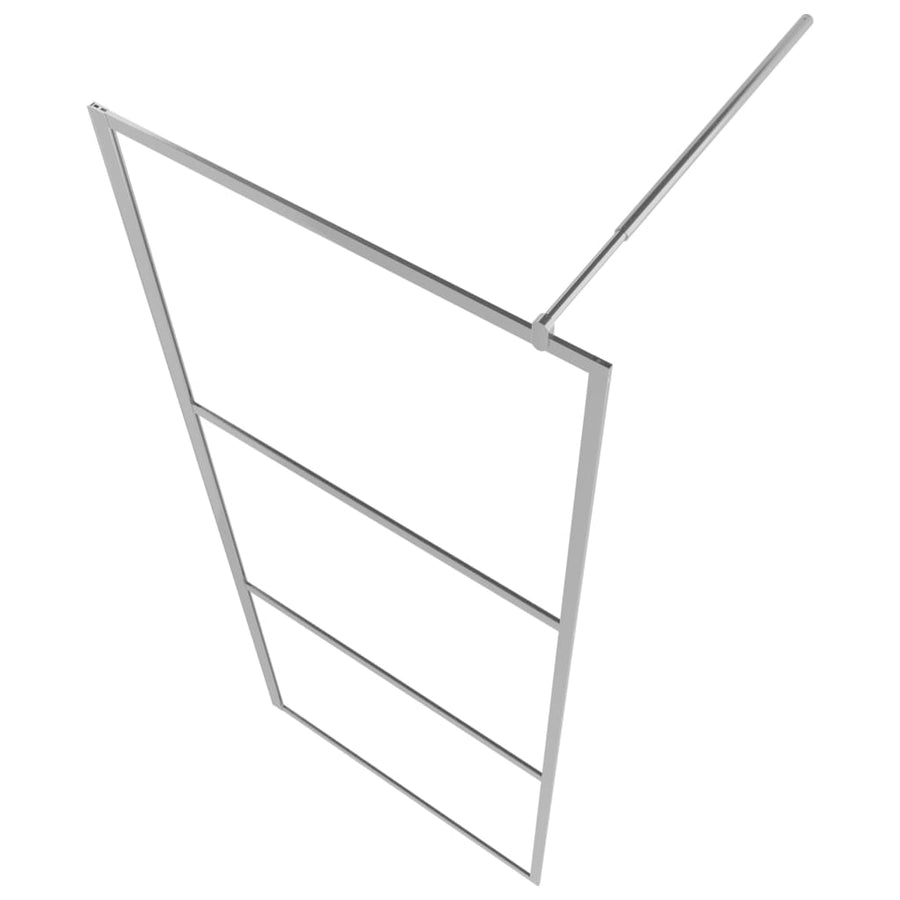 Inloopdouchewand Esg-Glas 90 x 195 cm Zilver Halfmat