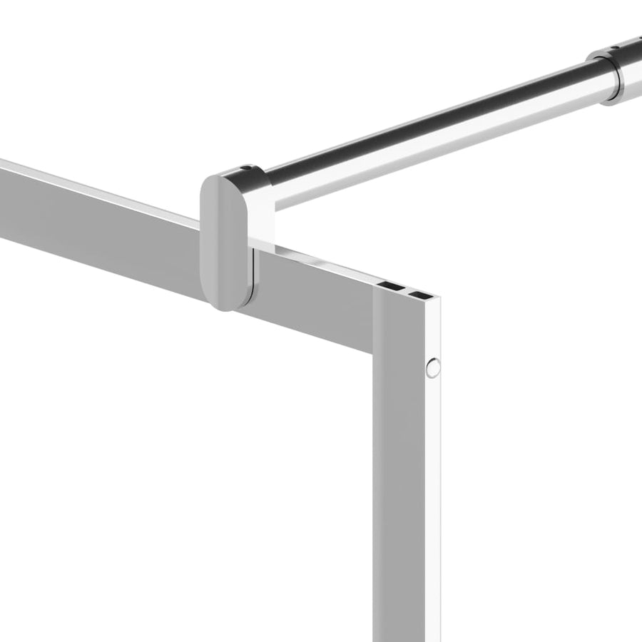 Inloopdouchewand Esg-Glas 90 x 195 cm Zilver Halfmat