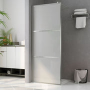 Inloopdouchewand 100x195 cm mat glas
