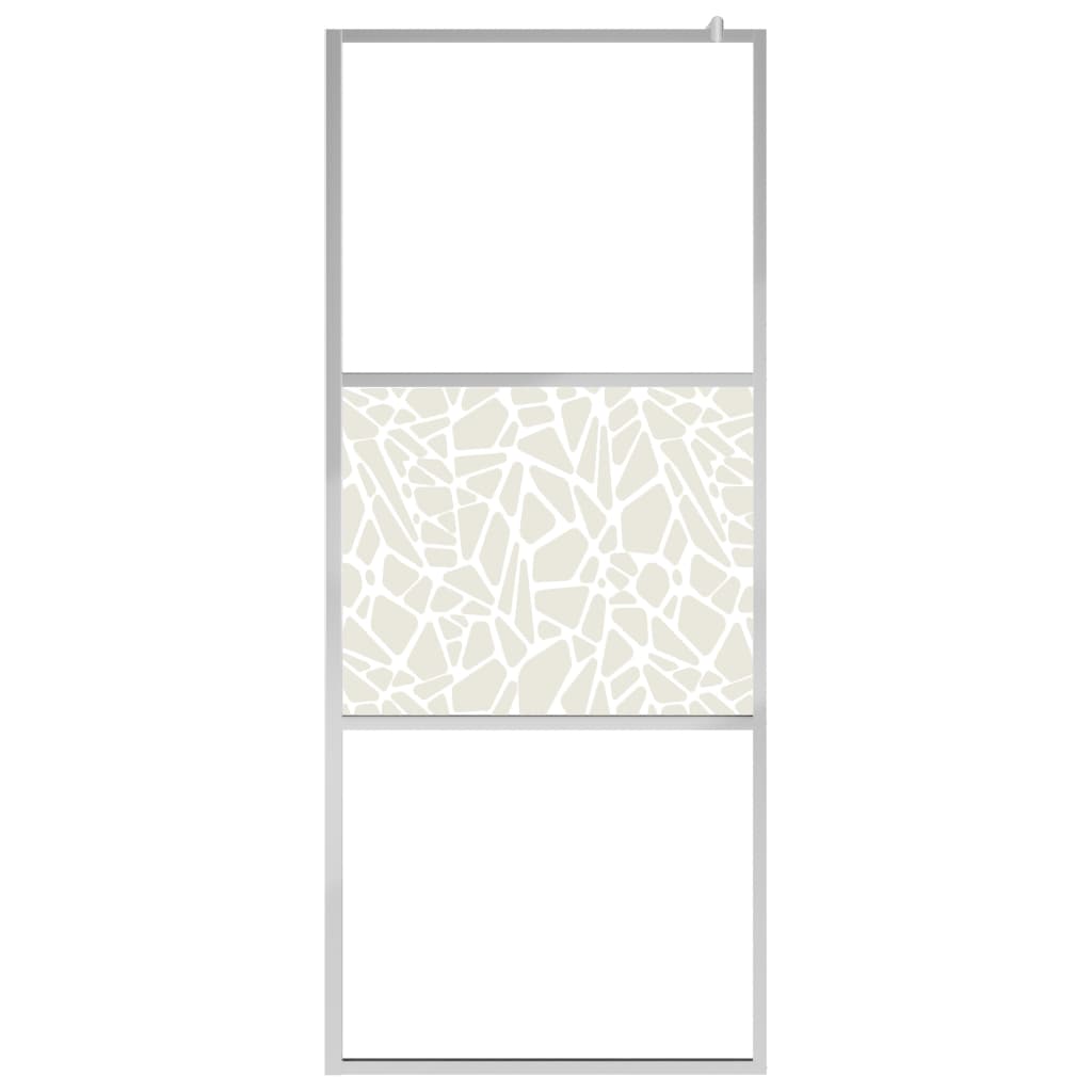 Inloopdouchewand Met Stenenmotief Esg-Glas 140 x 195 cm