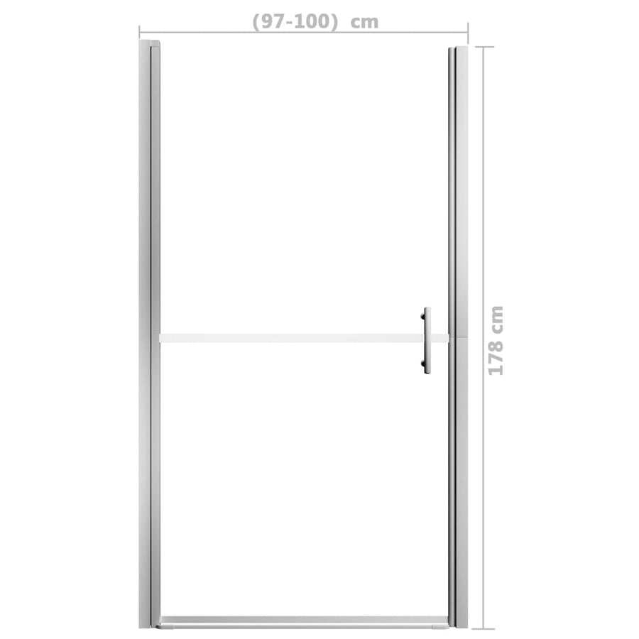 Douchedeur Gehard Glas 100 x 178 cm Doorzichtig