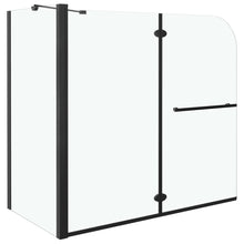 Douche Klapwand 120X68X130 Cm Esg Zwart