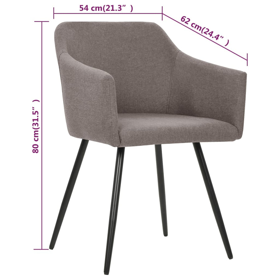 Eetkamerstoelen Draaibaar Stof 2