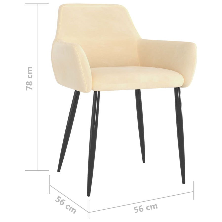 Eetkamerstoelen Fluweel Kleurig 2