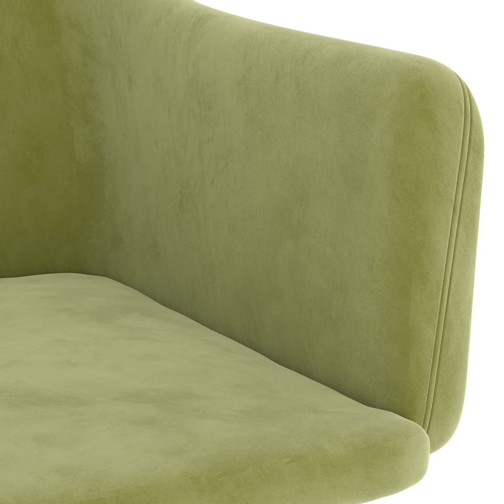 Eetkamerstoelen 2 St Fluweel Lichtgroen